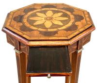 Octagonal Late 19th Century Mahogany & Satinwood Occasional Table
