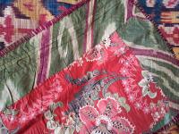 lining and edging velvet ikat robe
